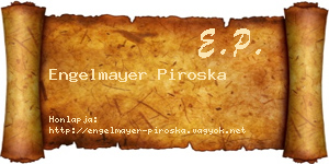 Engelmayer Piroska névjegykártya